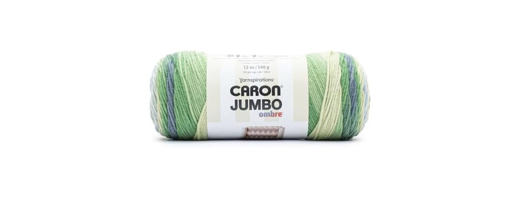 Caron Jumbo Print Ombre Yarn-Lake Mist