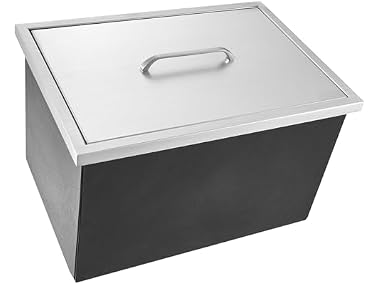 Drop in Ice Chest, 20"L x 14"W x 12"H Stainless