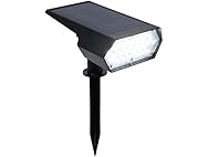 Alpine Corporation 11" Tall Outdoor Solar Pathway Spotlight