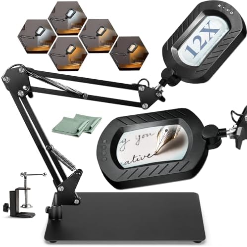 12X Square Magnifying Glass
