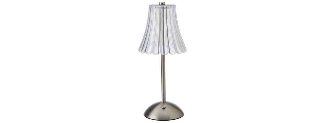 Elements 11.8" Silver LED Table Lamp