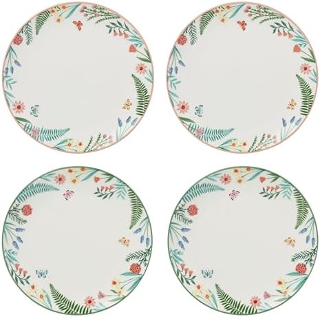 Oneida First Blooms 4-Piece Accent Plates