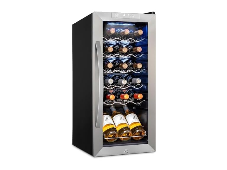 Schmecke 18 Bottle Compressor Wine Cooler Refrigerator w/Lock