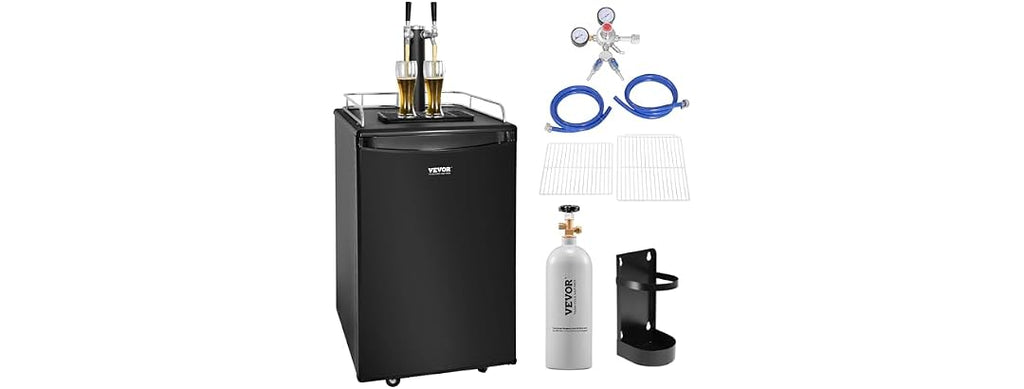VEVOR Beer Kegerator, Dual Tap Draft