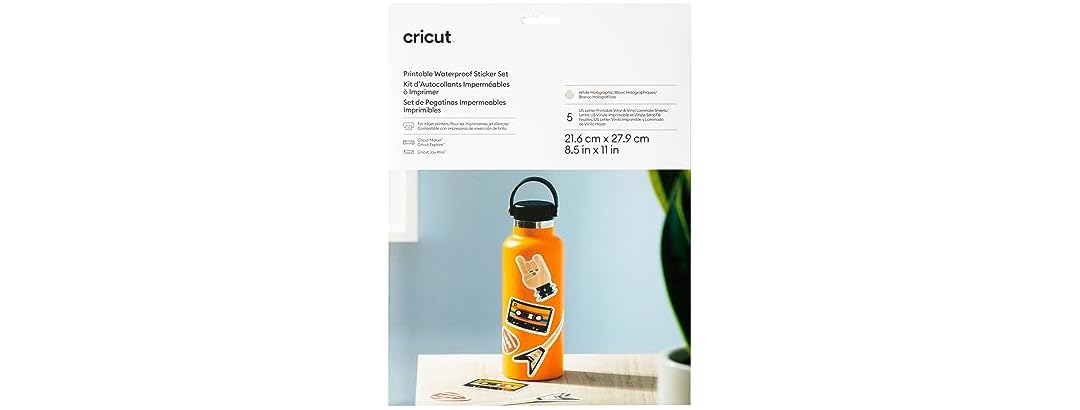 Cricut Printable Holographic Sticker Set