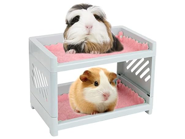 PODOO Guinea Pig Bunk Bed with 2 Mats