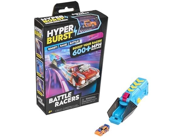 Hyper Burst Battle Racers Orange Storm Car & Launcher