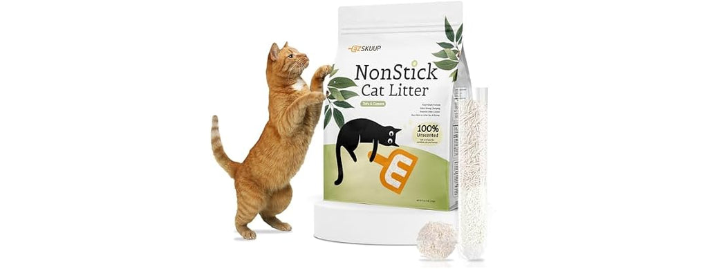 EZSKUUP Non-Stick Ultra Clumping Tofu Cat Litter
