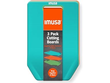 IMUSA 3-Pack Plastic Cutting Board Set