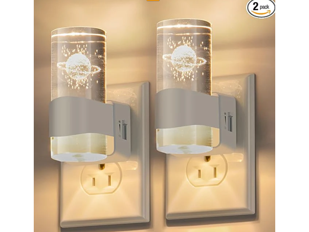 Hakol 2 Pack Night Light – 3D Etched Starry Night