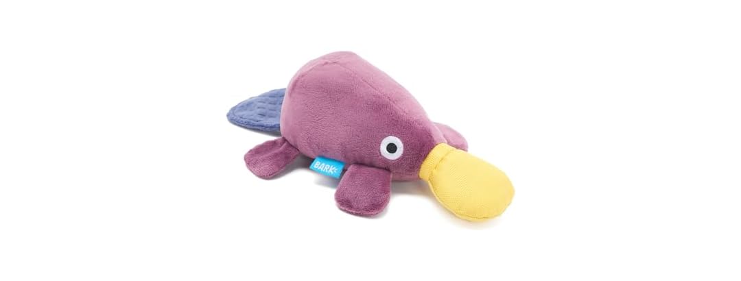 Barkbox Drongo Platypus Dog Toy | Plush Rip & Reveal