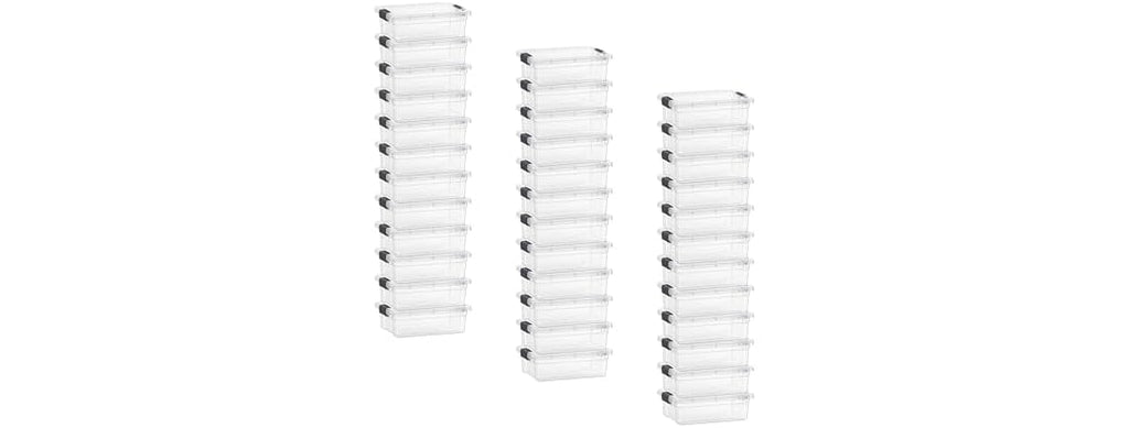 Superio Clear Storage Box  2.3 Quart 36 Pack