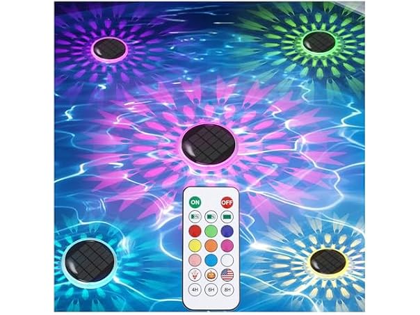 Energetic Solar Floating Pool Lights, 5 Pack