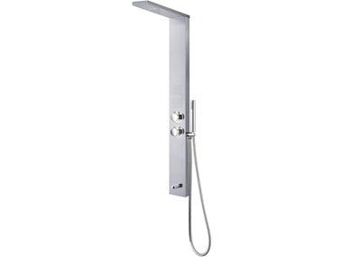 Sasha 59" Rainfall Bodyspray Shower Panel w/ Wand- Stainless