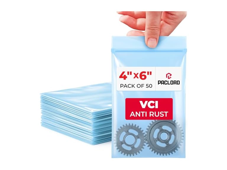 VCI Reclosable Poly Bags 4" x 6", Pack of 50