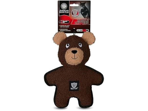 American Kennel Club Plush Dog Toy with Squeaker- Bear