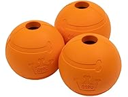 Chew King Dog 2.5" Bacon Flavor Rubber Balls 3 Pk