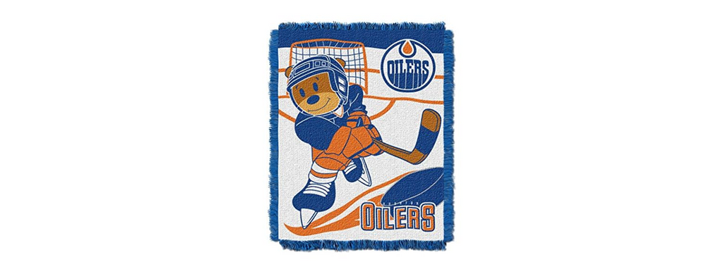 NHL Edmonton Oilers Baby Throw Blanket