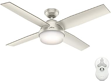 Hunter Fan 52" Contemporary Matte Nickel I/O