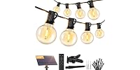 Brightever B0G4M1VT5F 100FT Solar String Lights Outdoor