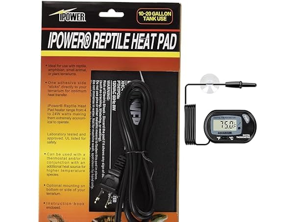 iPower 6 by 8-Inch 8W Reptile Heat Mat