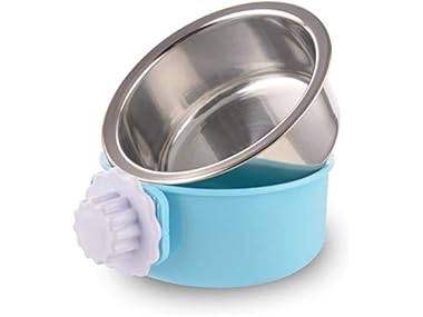 WeTest Crate Dog Bowl-Stainless Steel Removable