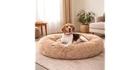 Dog & Cat Bed for Indoor Cats Calming Donut Bed