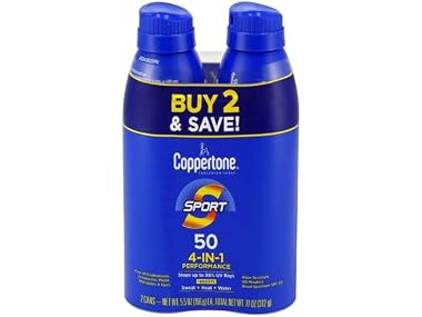 Coppertone Sport SPF 50 Sunscreen 2pk