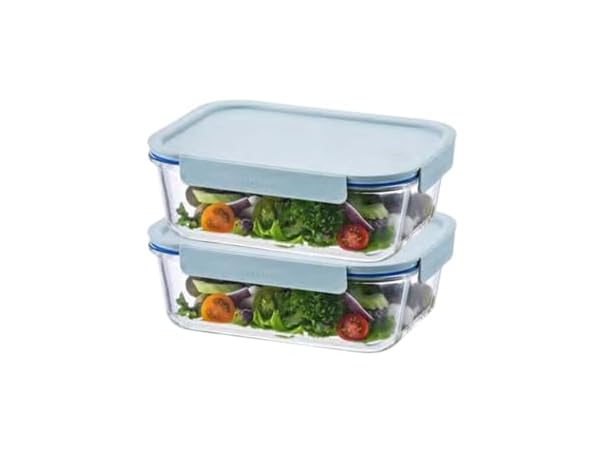 LocknLock The Clear Heat-Resistant Glass Food Set 4Pc