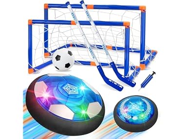 Nazano 3-in-1 Hover Hockey and Soccer Ball Set