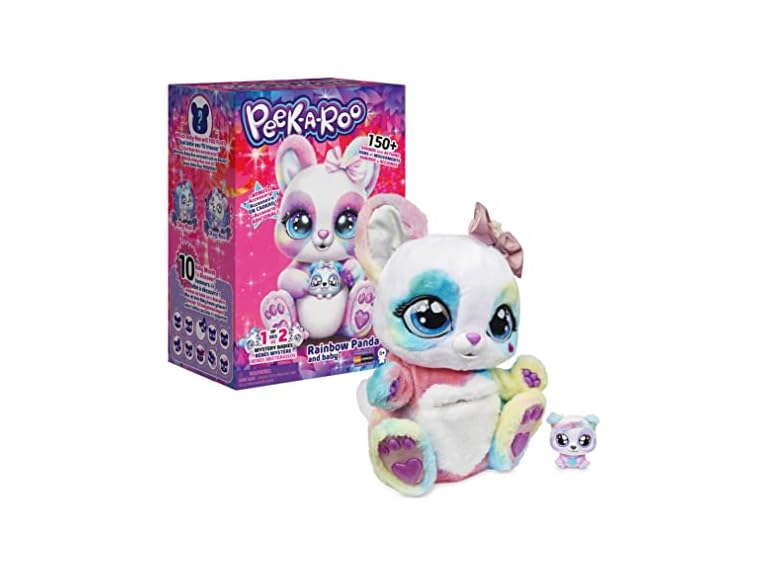 Interactive Rainbow Plush Toy and Baby
