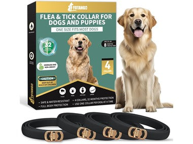 Flea & Tick Collar for Dogs 4-Pack