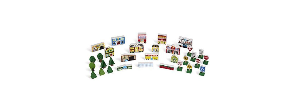 Melissa & Doug Wooden Town Play Set