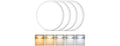 GoBright 7in White LED Ceiling Lights 4PK