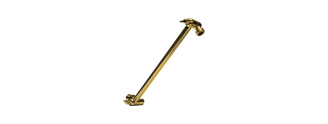 11" Brass Shower Head Extension Arm