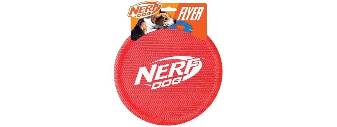 Nerf Dog Nylon Flyer Dog Toy, Flying Disc, Li
