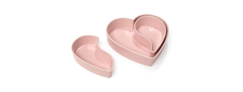 Paris Hilton Ceramic Heart Serving Dish Set