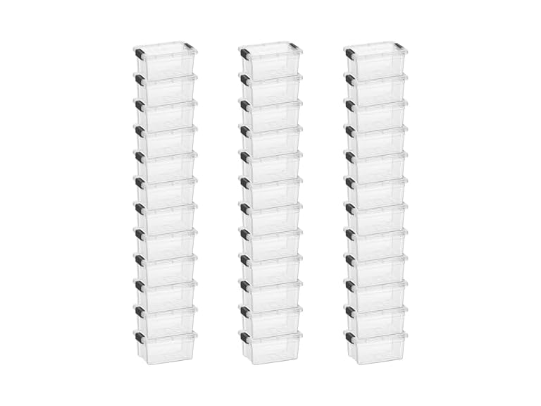Superio Clear Storage Box 3.5 Quart 36 Pack