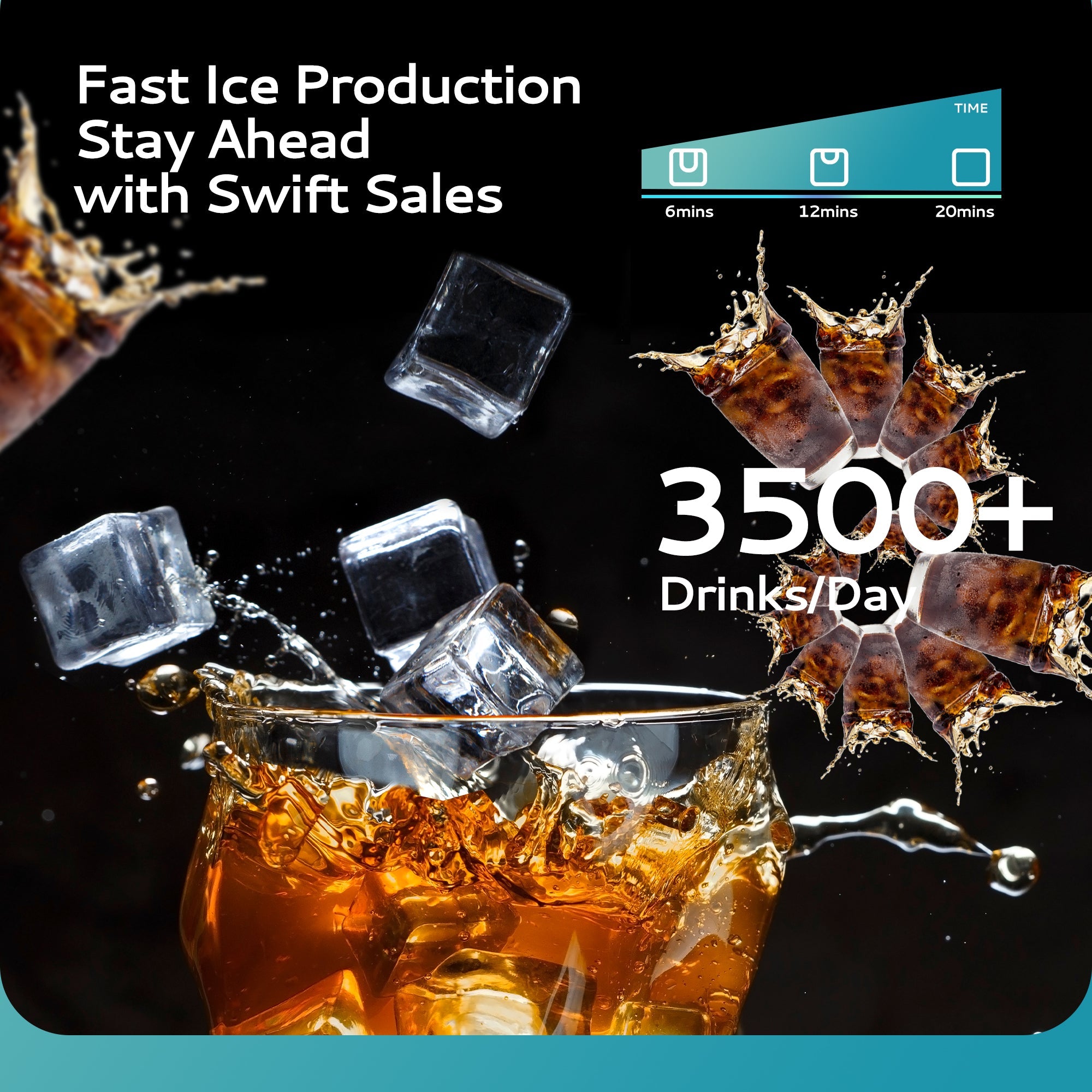 Euhomy Lucid L1 Cube Commercial Ice Maker