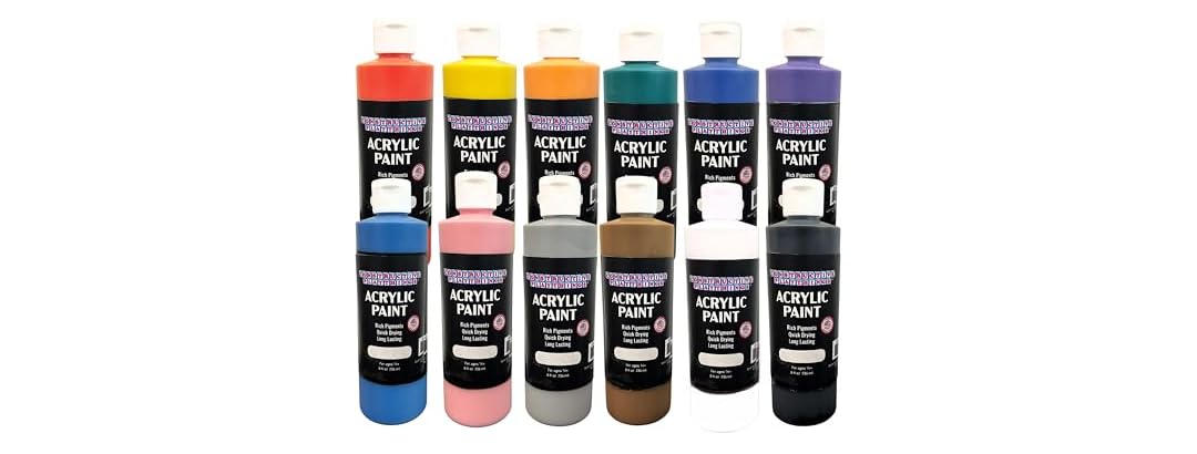 Constructive Playthings Acrylic Paint 12Pk