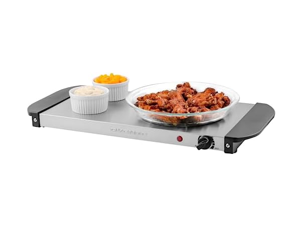 OVENTE Electric Warming Tray Silver