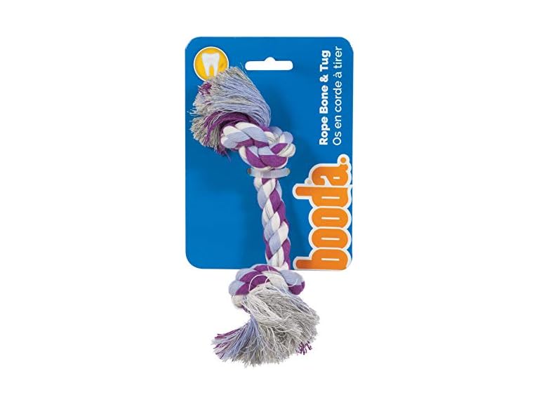 Petmate Booda Two Knot Rope Bone, Multicolored, X-Small