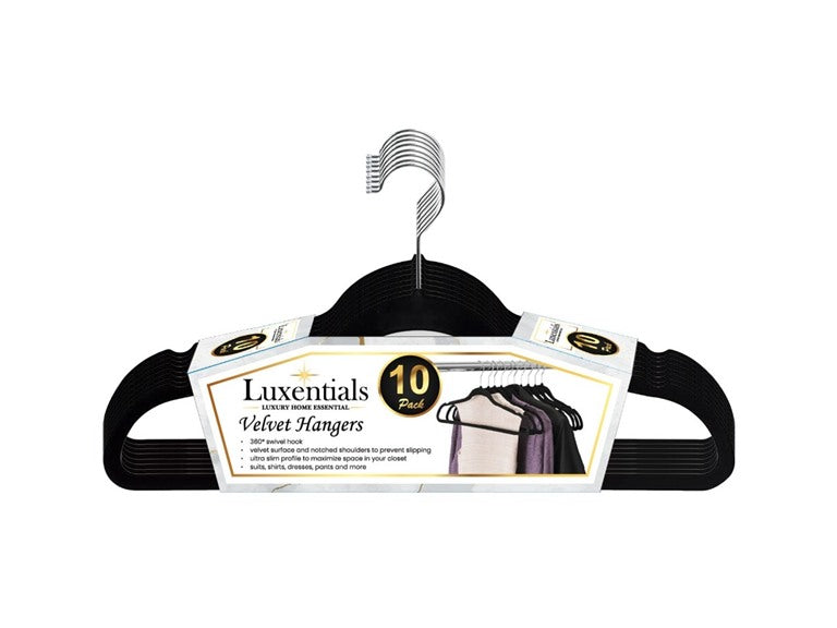 10-Pack Non-Slip Velvet Hangers