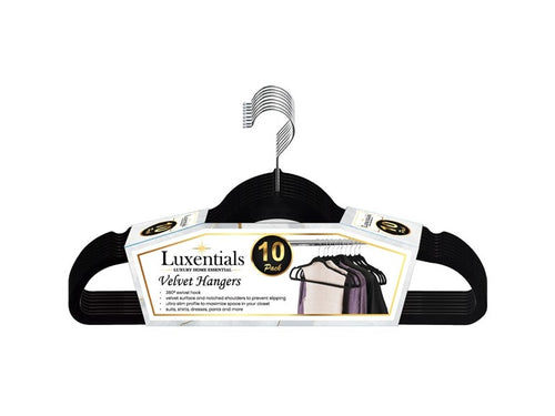 10-Pack Non-Slip Velvet Hangers