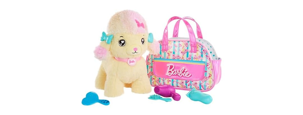 Mattel Barbie Plush Toy Playset, Hairdresser Poodle