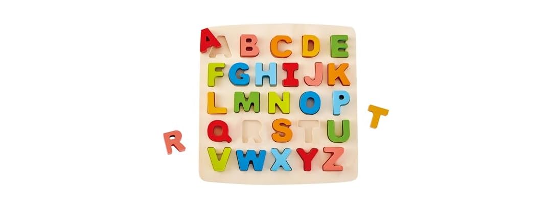Hape Alphabet Blocks Wooden Learning Puzzle