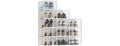 12-Pack Stackable Shoe Storage Boxes