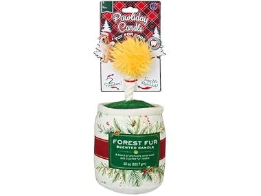 Bow Wow Pet Holiday Candle Rope & Plush Squeaky Dog Toy