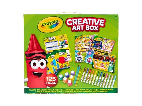Crayola 125-Pc Art Set for Kids Ages 5+