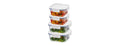 LocknLock The Clear Heat-Resistant Glass Food Set 8Pc